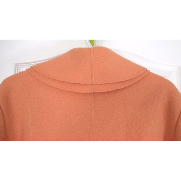 Gerry Weber orange boiled wool cardigan/blazer - Picture 3 of 6